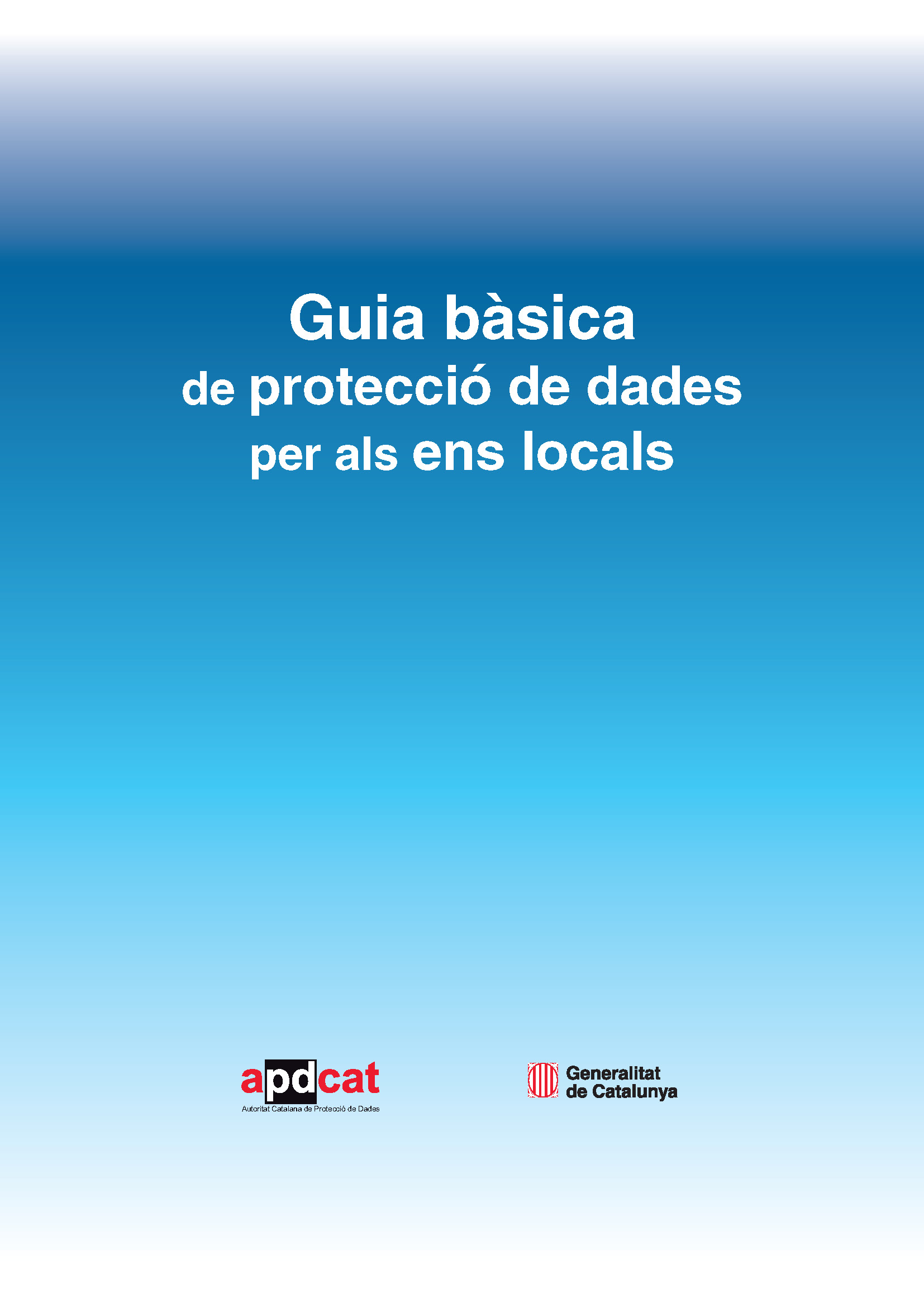 Guía básica de protección de datos para los entes locales
