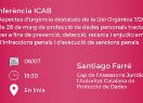 Santiago Farré participa en la Conferencia ICAB sobre la Ley Orgánica 7/2021