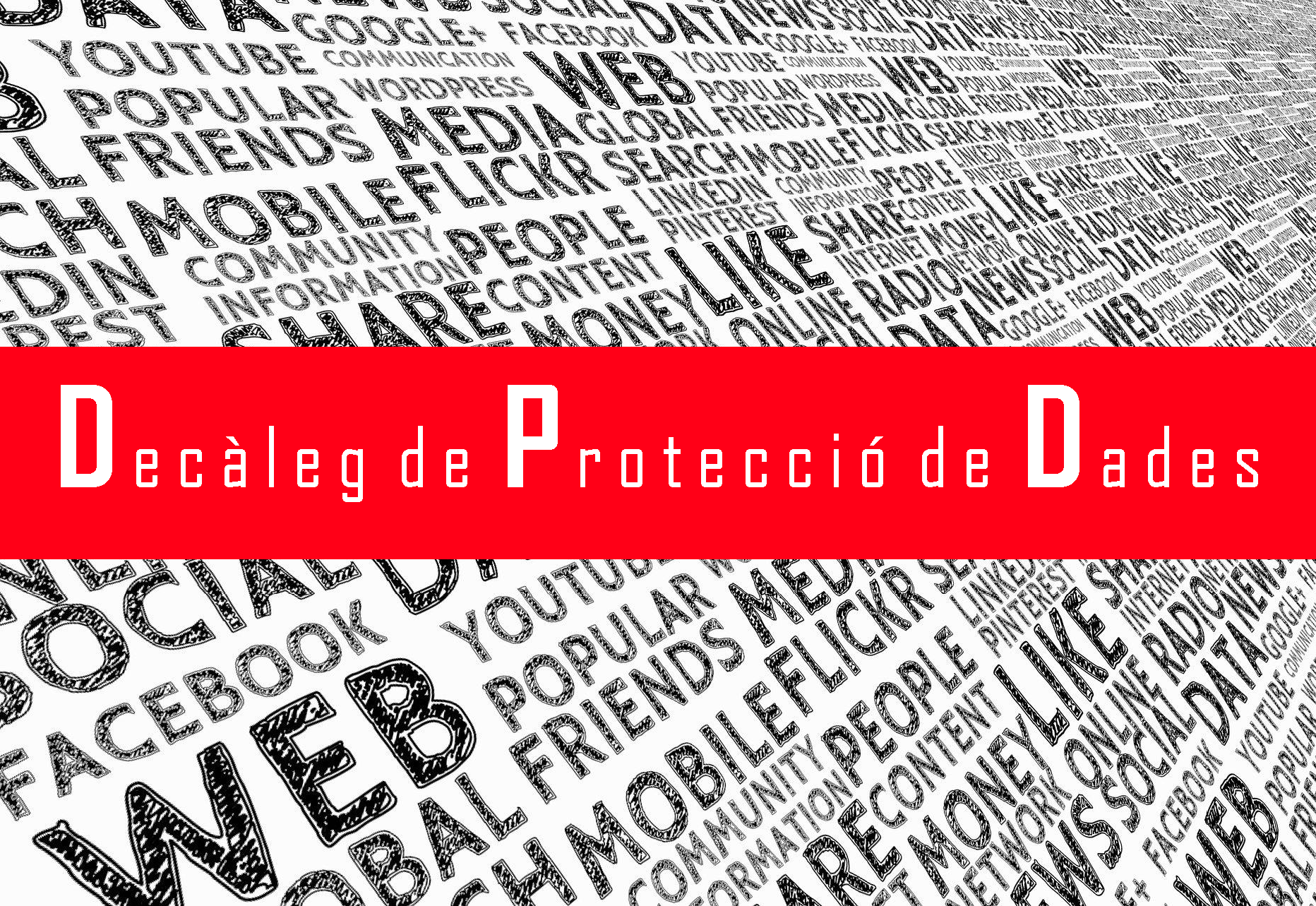 Imatge de portada del Decàleg de protecció de dades